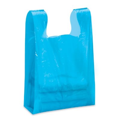 Plastic Shopping Bags - Die Cut Handle Bags - 12 x 15, Clear - ULINE - Carton of 500 - S-7632C