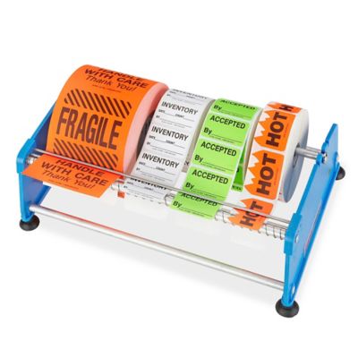 Excell Economy Lightweight Table Label Dispenser (6 1/2 Wide/165mm)  Adjustable Sticker Roll Holder Dispenser for Home, Office, Retailer Stores  and Warehouses Shipping Supplies (6.5 Inch) 