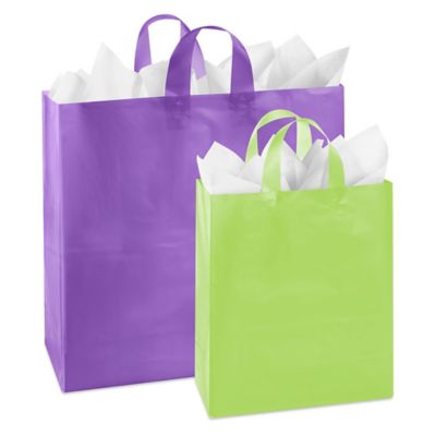 Frosted discount shopping bags