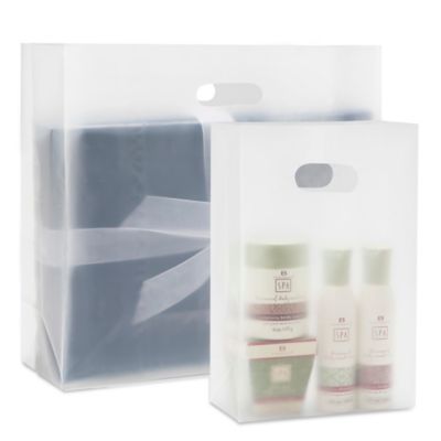 Sacs givrés à poignées découpées