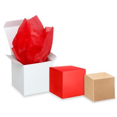Cajas para Recuerdos, Cajas de Cartón de Colores, Cajas para Regalo Color  Blanco en Existencia - ULINE - Uline