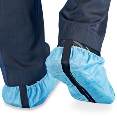 Uline Standard Shoe Covers - Size 12-15, Blue S-7874BLU - Uline