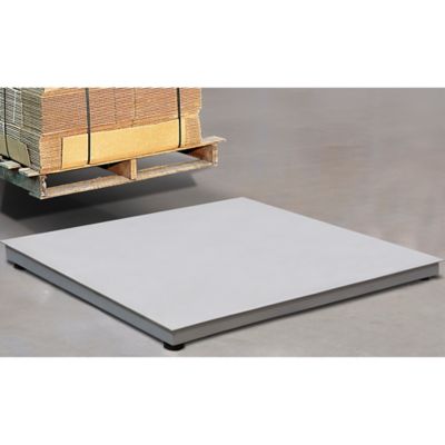 Balances de plancher à profil bas en acier inoxydable
