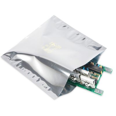 5 x 8 No Print Reclosable Static Shielding Bags S-14182 - Uline