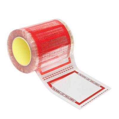 3M 8240 Pouch Tape Documents Enclosed - Orange, 5 x 6 S-493 - Uline