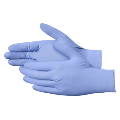 Uline Secure Grip™ Nitrile Gloves - Powder-Free, Black, Large