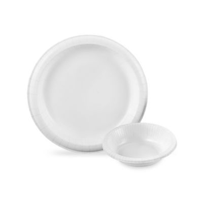 Paper plates on sale and dishes