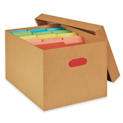 File Boxes, File Storage Boxes, Cardboard Storage Boxes in Stock -   - Uline