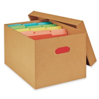 Cardboard on sale file boxes