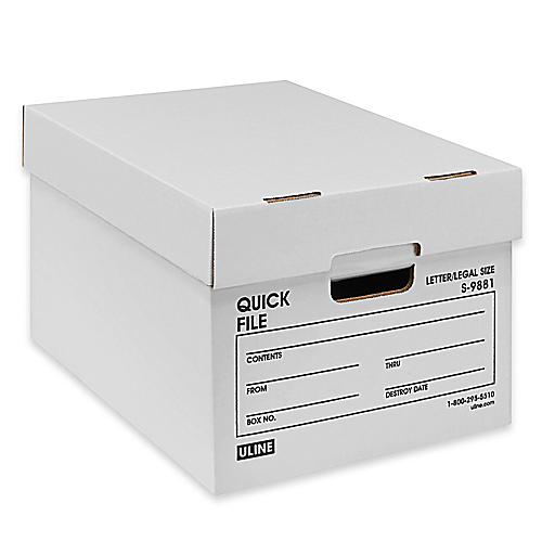 Uline Quick File Boxes