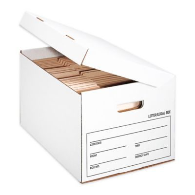 Economy Storage File Boxes with Lids in Stock - ULINE