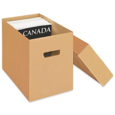 Caja Económica con Tapa para Archivos - 24 x 12 x 10 S-9879 - Uline