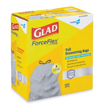 Glad® ForceFlex® Trash Bags - 13 Gallon S-11722 - Uline