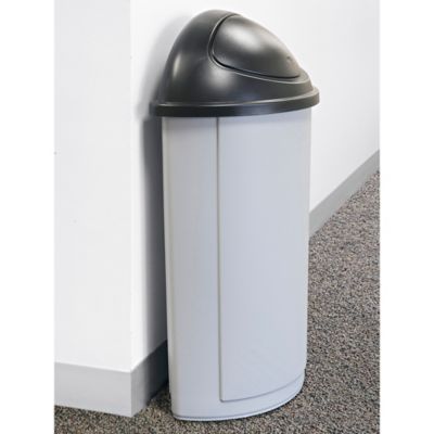 Rubbermaid® Slim Jim® Step-On Trash Can - 13 Gallon H-5904 - Uline