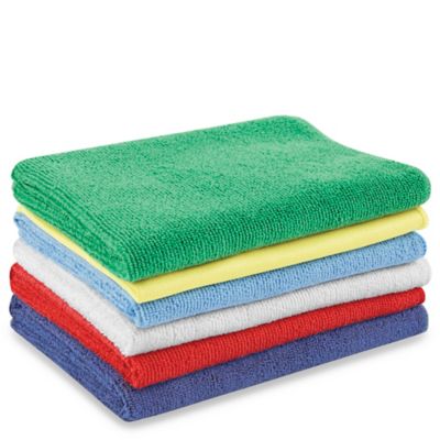 Uline Microfiber General Purpose Towels - Assorted S-21714 - Uline