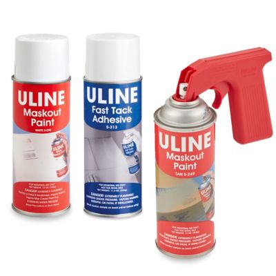 Achetez de la peinture à masquer ou des adhésifs en aérosol Uline, obtenez un pistolet pulvérisateur