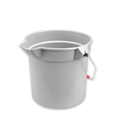 Rubbermaid® Utility Bucket with Spout - 10 Quart, Gray H-2863GR - Uline