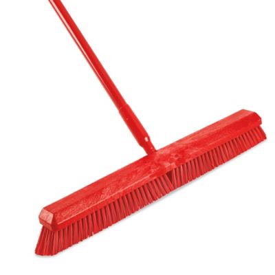 Balai-brosse robuste, Crins Ferme, 13, Polyester, Rouge JO764