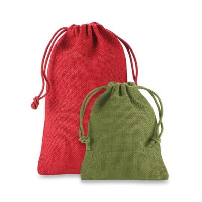Colored Burlap Bags