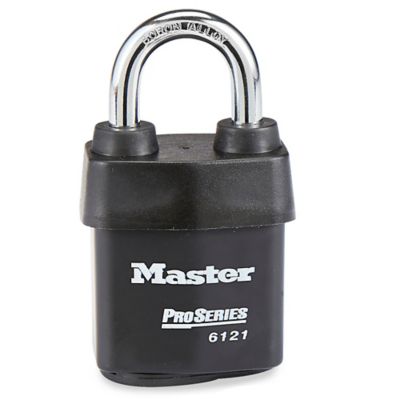 Master Lock® Brass Padlock - Combination, 1 Shackle H-2916 - Uline