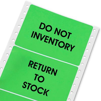 Uline Colored Pinfeed Computer Labels