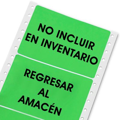 Uline Etiquetas Adhesivas de Colores para Impresoras de Puntos