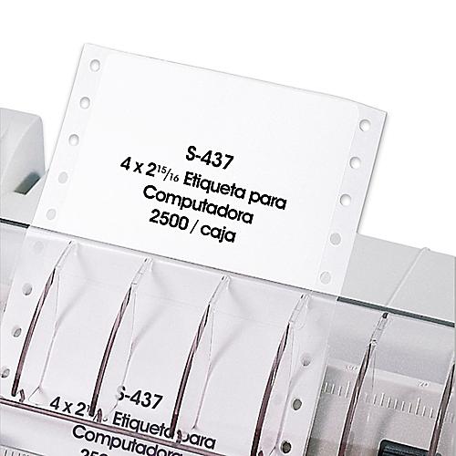 Uline Etiquetas Adhesivas Blancas para Impresoras de Puntos