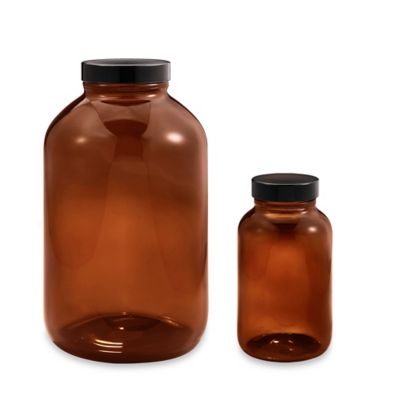 Wide-Mouth Glass Jars - 1 Gallon, 4 Opening, Plastic Cap S-19317P - Uline