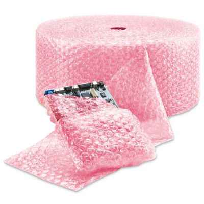 10 Pack Pink Anti-Static Bubble Wrap Bags 24 x 24 Resealable