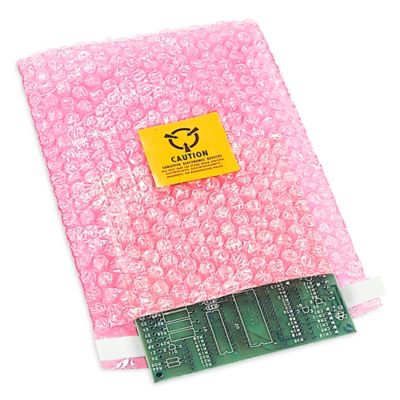 PINK ANTI STATIC SMALL BUBBLE WRAP 500mm / 750mm UK Made Rolls