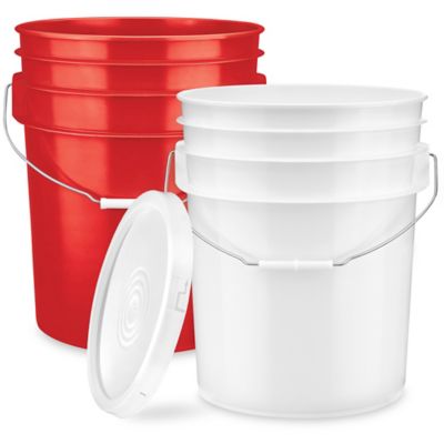 Liquid Screw Top Pail with Spout - 5 Gallon - ULINE - Qty of 5 - S-20607