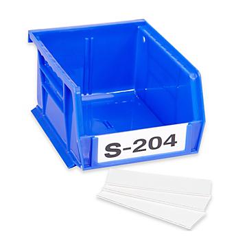 Stackable Bin Label Holders and Inserts