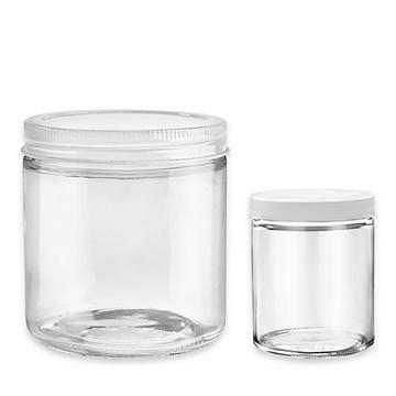 Straight-Sided Glass Jars