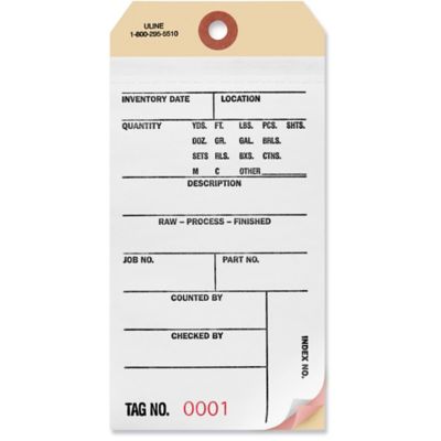 Inventory Tags in Stock ULINE Uline