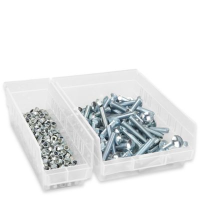 Plastic Shelf Bins - 4 x 12 x 4 S-13396 - Uline