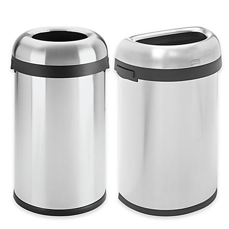 Open Top Stainless Steel Trash Cans