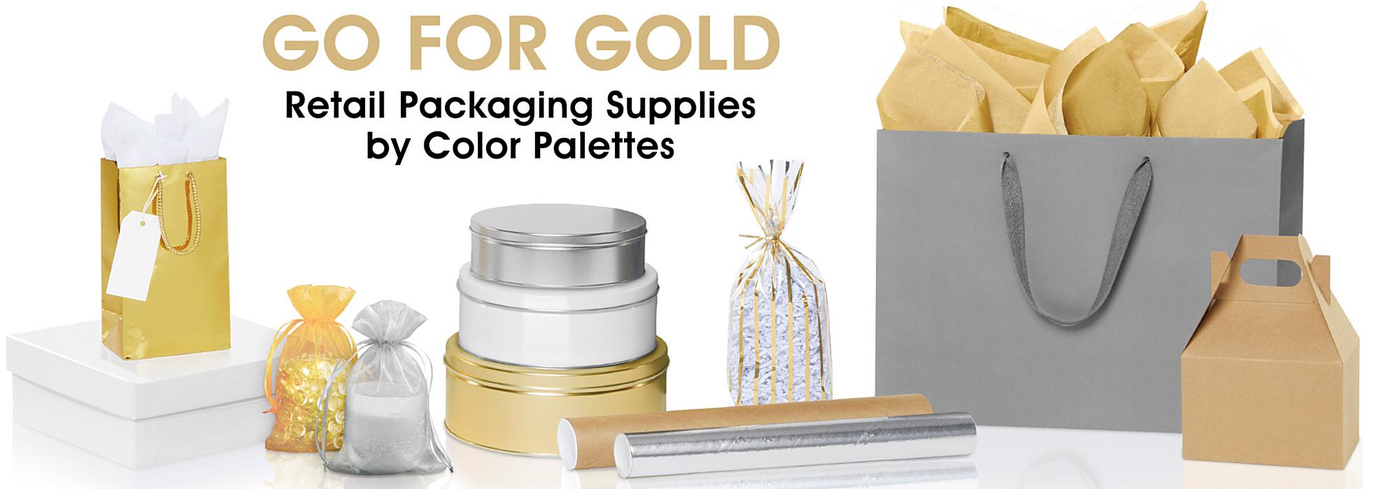 Go For Gold - Retail Packaging Supplies by Color Palettes