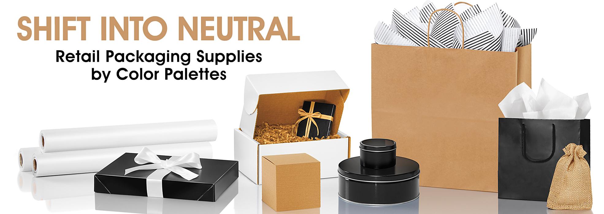 Shift Into Neutral - Retail Packaging Supplies by Color Palettes