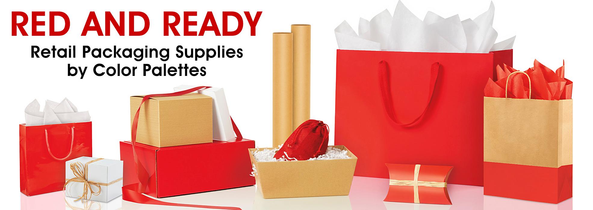 Red and Ready - Retail Packaging Supplies by Color Palettes