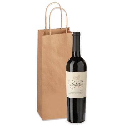 Bolsas para Botellas de Vino, Bolsas para Regalo para Botellas de Vino,  Portabotellas de Vino, Cajas para Regalo para Botellas de Vino en  Existencia - ULINE