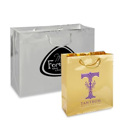 Custom Hot Stamped High Gloss Shopping Bags