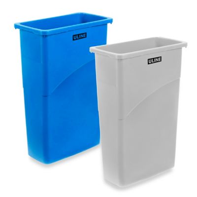 Uline Thin Trash Can