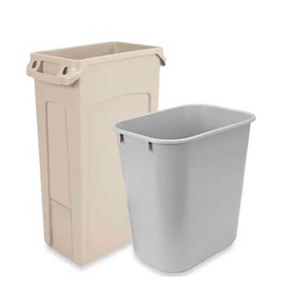 simplehuman® Open Top Stainless Steel Trash Can - 30 Gallon H-7364 - Uline