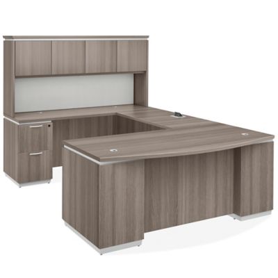 Downtown Executive U-Desk with Hutch - 72 x 108