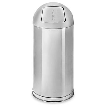 Steel Domed Trash Can - 15 Gallon
