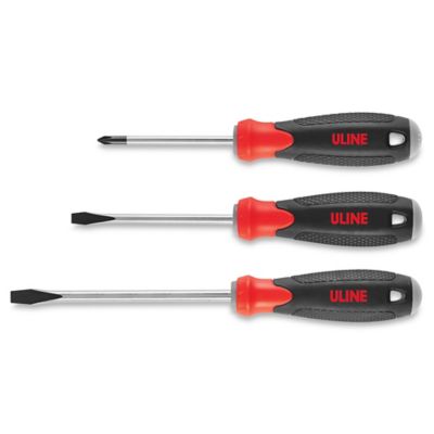 Uline Comfort Grip Screwdriver Set - 6-Piece