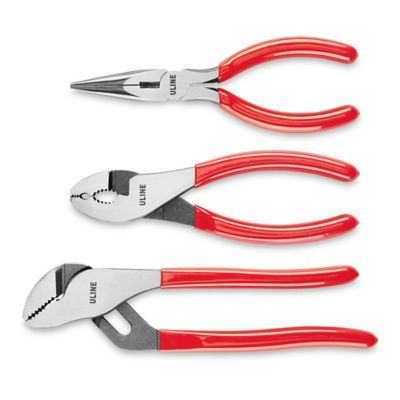 Uline Comfort Grip Pliers Set - 5-Piece