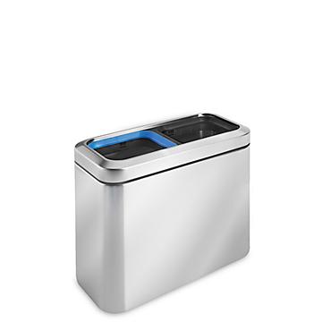 simplehuman® Stainless Steel Office Trash Can - 5 Gallon Recycling
