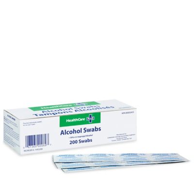 Tampons avec alcool isopropylique à 70 %
