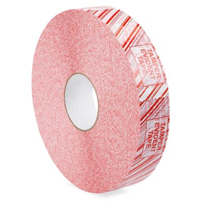 Ruban adhésif de sûreté industriel pour machines – « Tamper Evident », 2 po x 1 000 vg